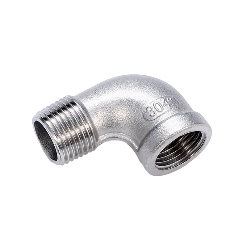 304 turnarea din oțel inoxidabil 90 ° Fitinguri cu filet cu cot de stradă