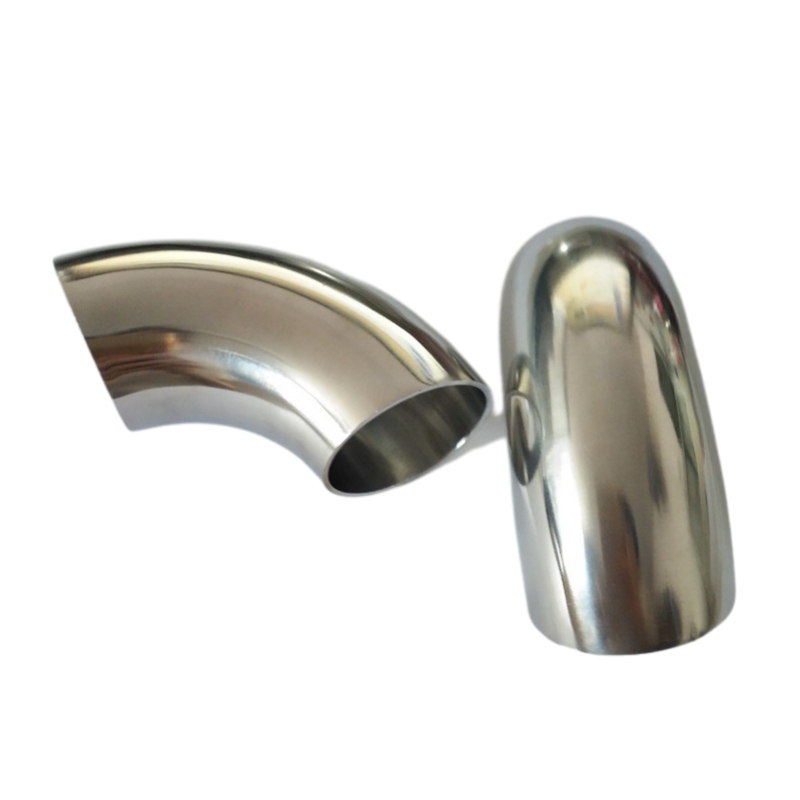 Weld cu fund din oțel inoxidabil periat de 90 ° cu rază scurtă (SR) Tuburi cu rază scurtă (SR)