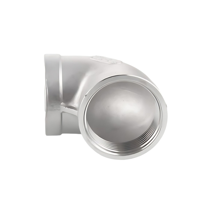 316L filet cu filet cu oțel inoxidabil, filetat de 90 °, cu conducte de cot
